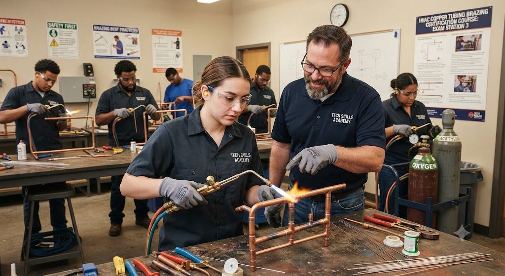 HVAC copper tubing brazing professional certification course