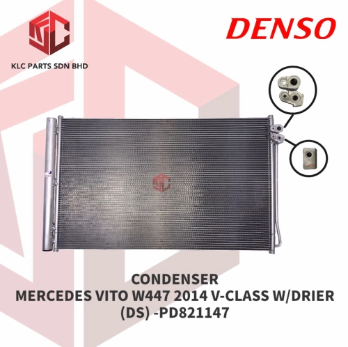 CONDENSER MERCEDES VITO W447 2014 V-CLASS W/DRIER (DS) -PD821147