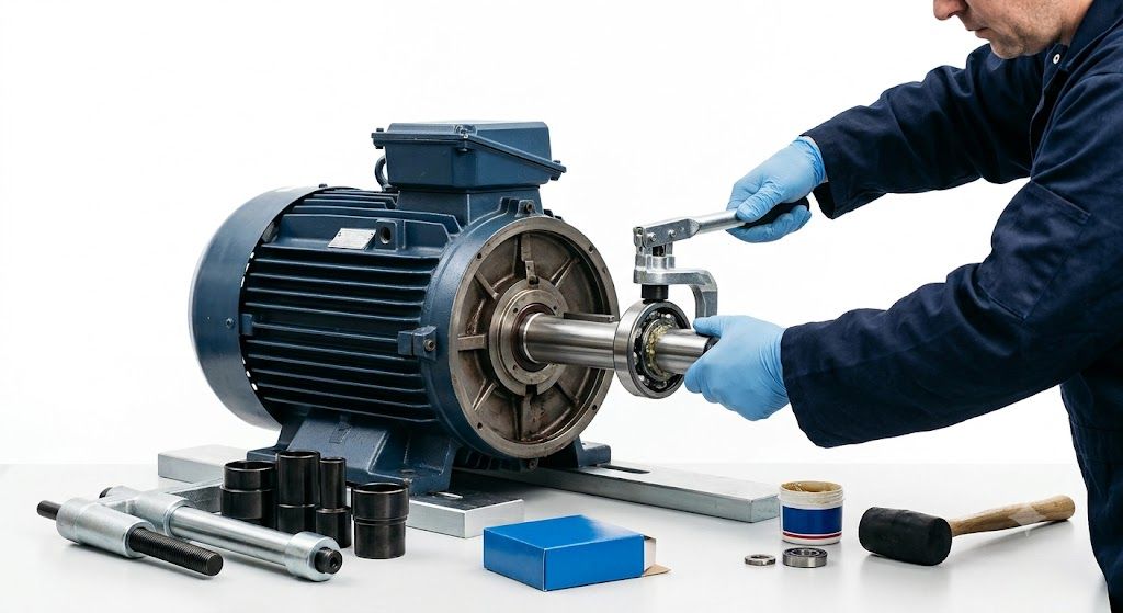 Pump Motor Bearing Fitting Service