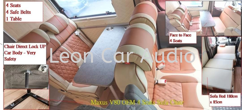 Campervan rv motorhome Caravan sofa seat system