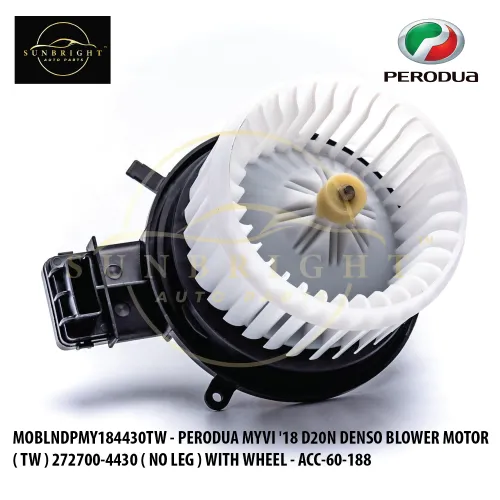 MOBLNDPMY184430TW - PERODUA MYVI '18 D20N DENSO BLOWER MOTOR ( TW ) 272700-4430 / MA116360-6080 ( NO LEG ) WITH WHEEL - ACC-60-188 / CXA-2595