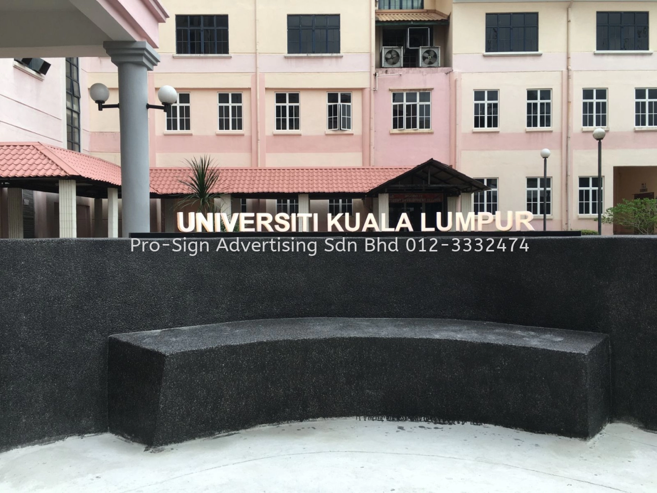 ACRYLIC BOX UP LED FRONT LIT (BRITISH MALAYSIAN INSTITUTE BMI/ UNIVERSITI KUALA LUMPUR UNIKL, GOMBAK, 2022)
