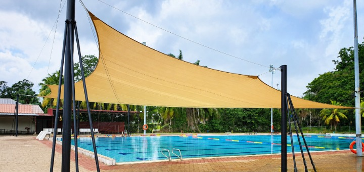 Swimming Pool Shade : Better in Triangle or Square?