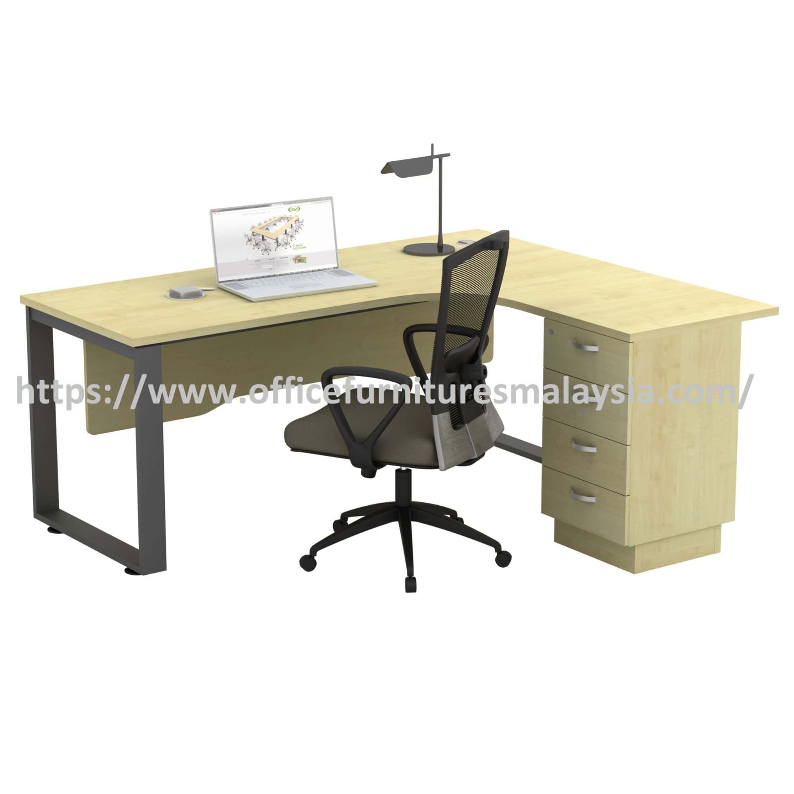 6 ft x 5 ft Firm Elite Modern Design Manager Desk OFSQWL18154D