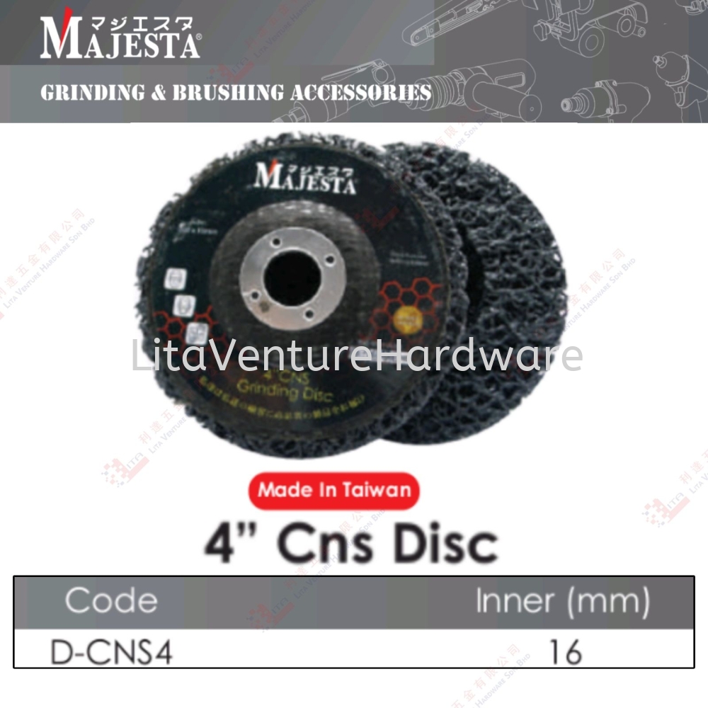 MAJESTA BRAND 4'' CNS DISC - DCNS4