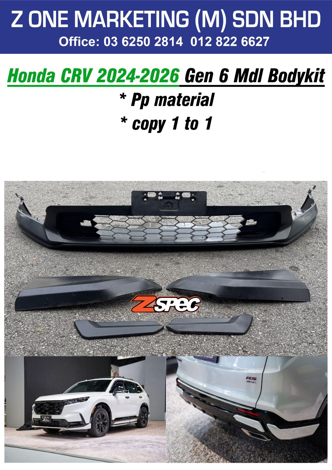 honda crv 24-26 gen 6 mdl bodykits