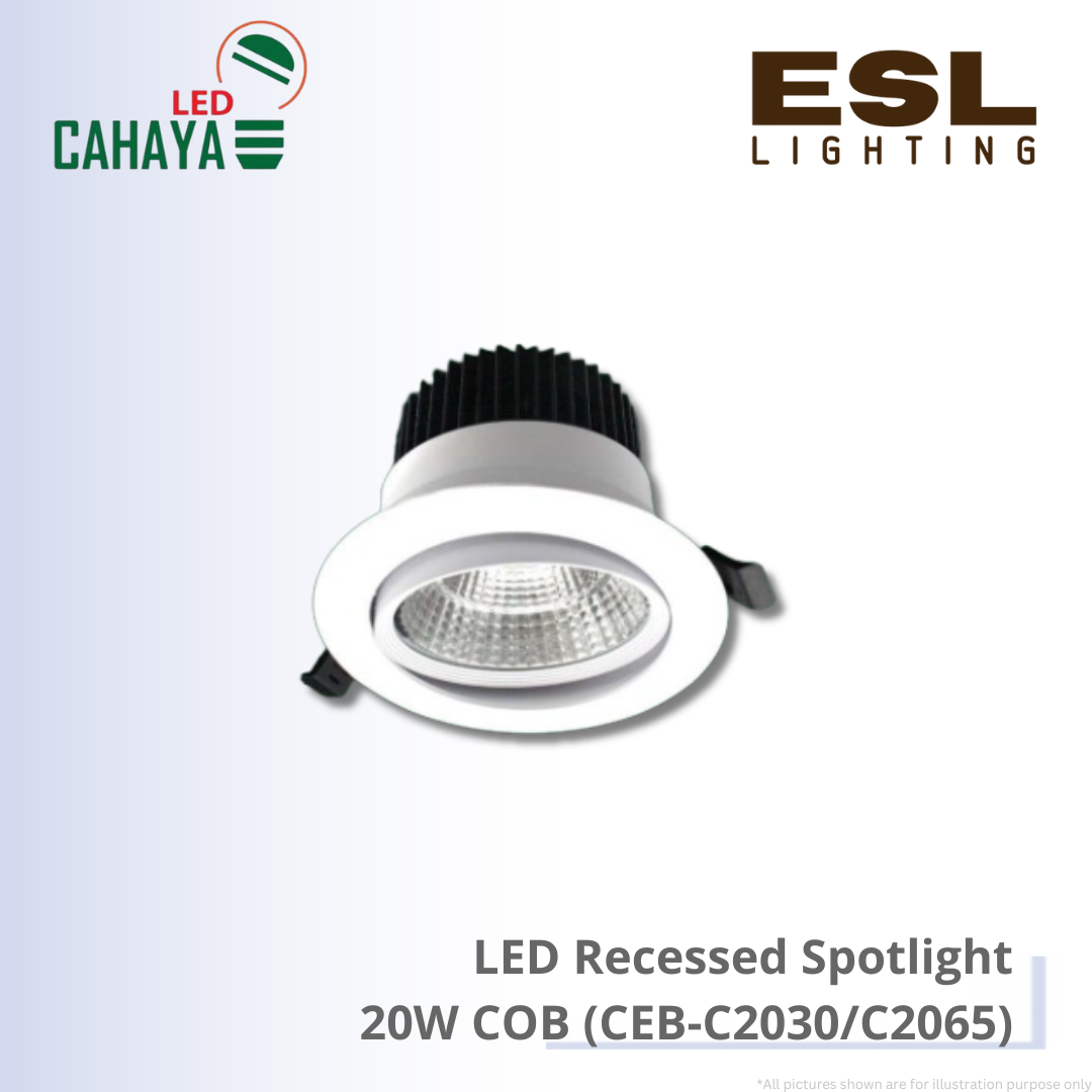 CAHAYA LED Recessed Spotlight COB 20W - CEB-C2030 CEB-C2065 LED Eyeball COB