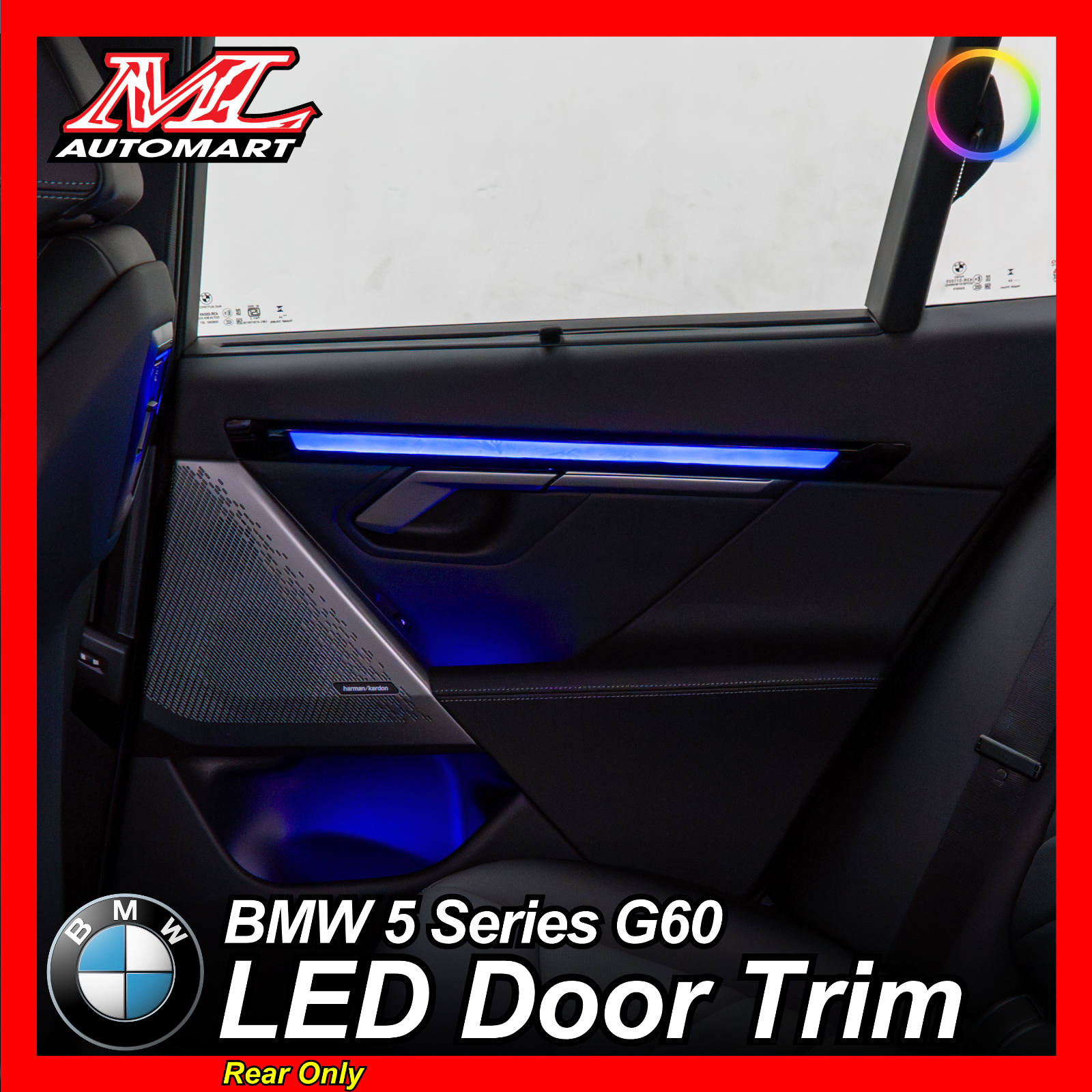 BMW 5 Series G60 : Rear LED Door Trim