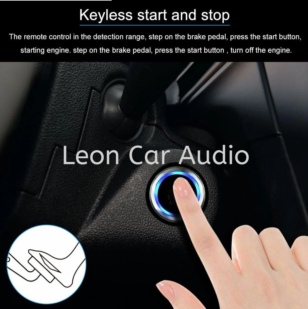 Hyundai i10 PKE fully Keyless intelligent smart alarm system with Push start button and engine auto start