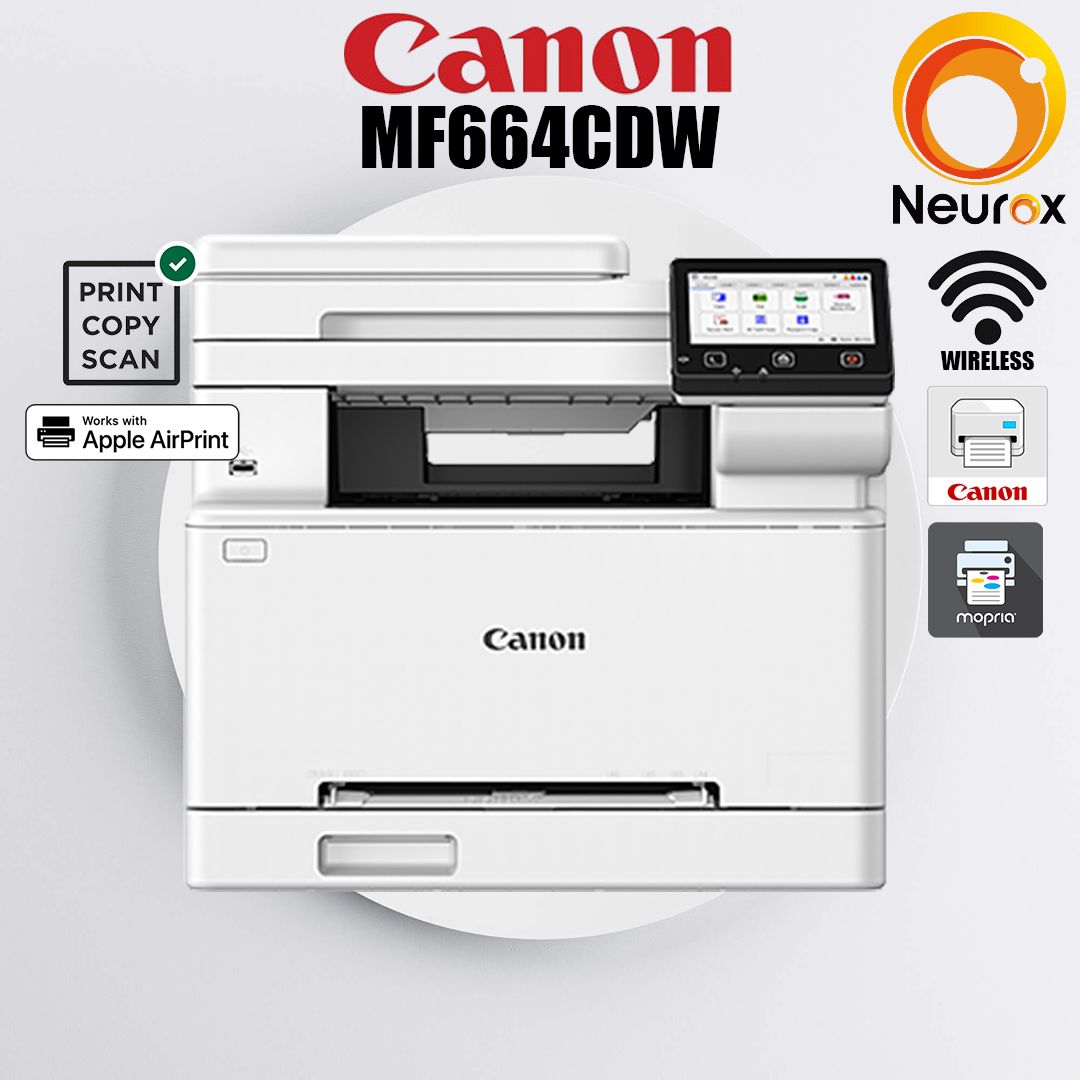 Canon imageCLASS MF664Cdw (Print Scan Copy Wireless) Smart and Productive Wireless Colour Multifunction Laser Printer