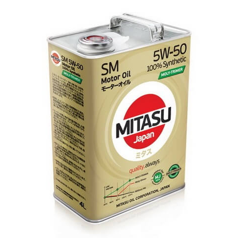 MJ-M13. MITASUMOLY-TRiMER 100%全合成电油发动机机油 API SM 5W-50