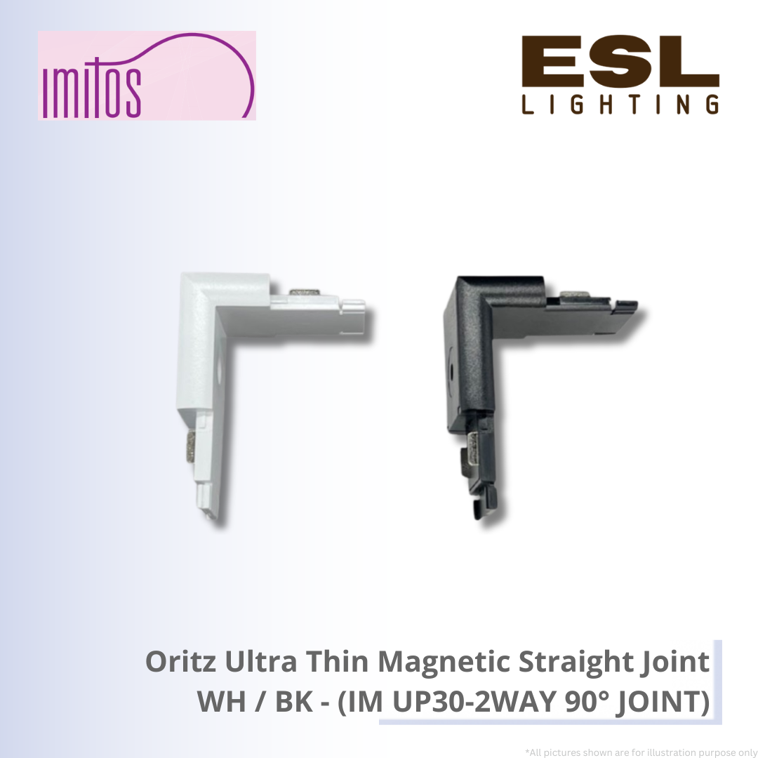 IMITOS Oritz Ultra Thin Magnetic Straight Joint WH / BK - IM UP30-2WAY 90掳 JOINT