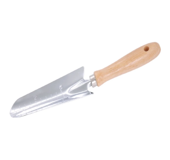 M10 Transplanter Wooden Handle Garden Tool 10D (11-1/2") - 除草小铲子种花种菜盆栽铲