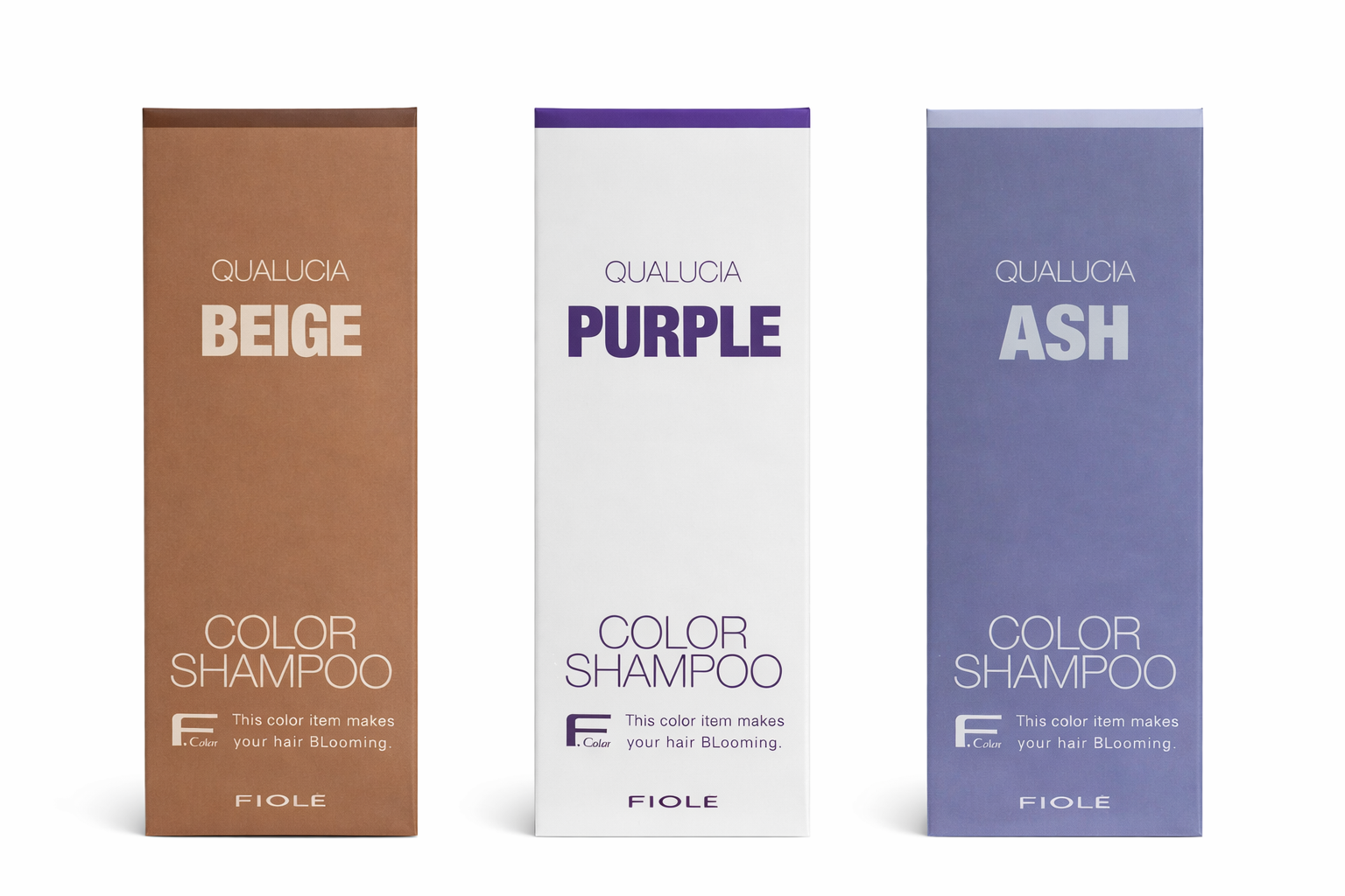 QUALUCIA Color Shampoo 染发护理洗发水 – Beige / Purple / Ash 护色洗发露 | 护色锁色 去黄去橙 专业沙龙级洗发水