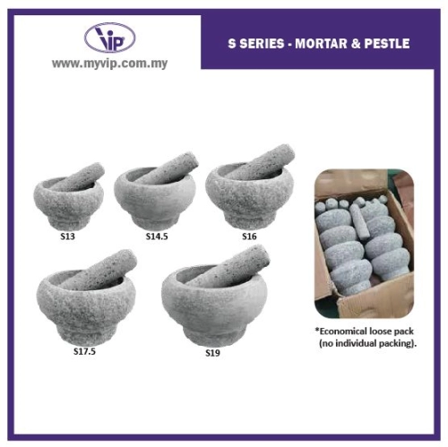 S SERIES - MORTAR & PESTLE