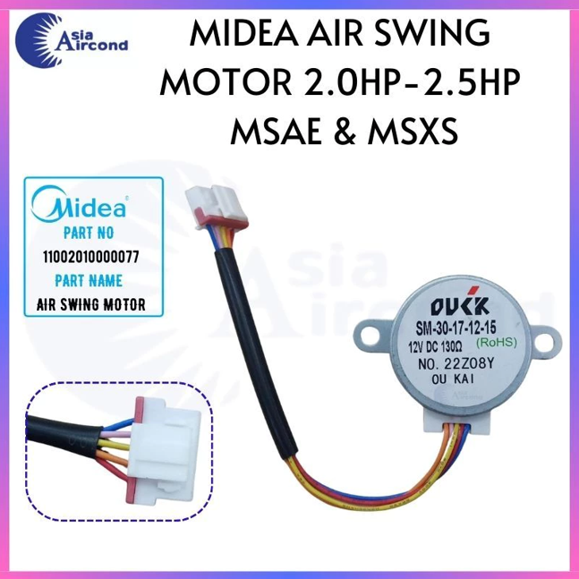 MIDEA AIRCOND AIR SWING STEP MOTOR 2.0HP - 2.5HP PART NO 11002010000077 SM-30-17-12-15 FOR MSAE & MSXS SERIES REPLACEMENT PART