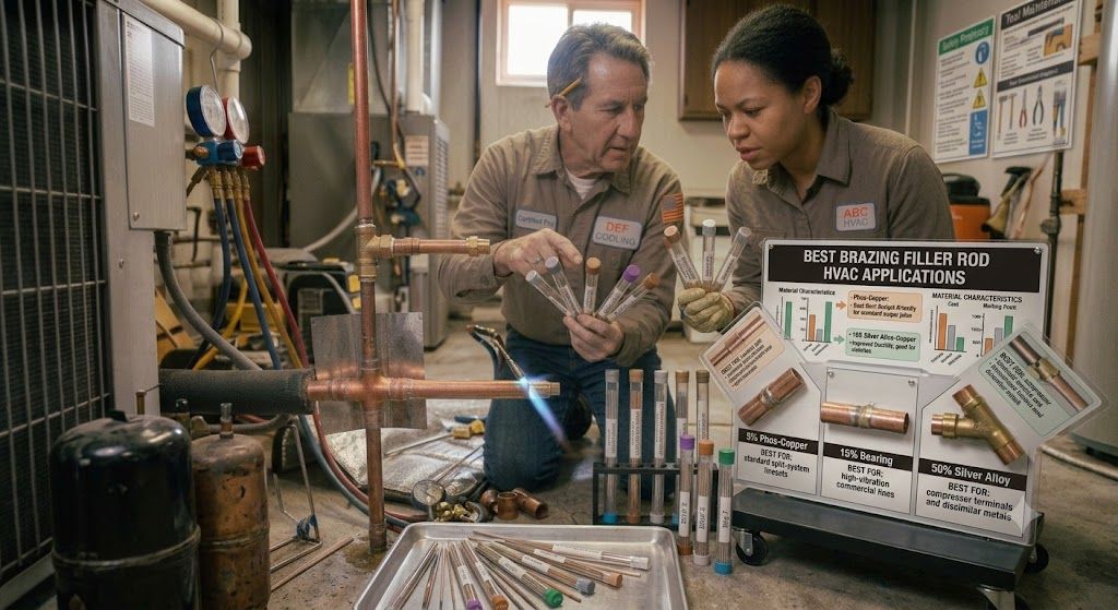 best brazing filler rod HVAC applications