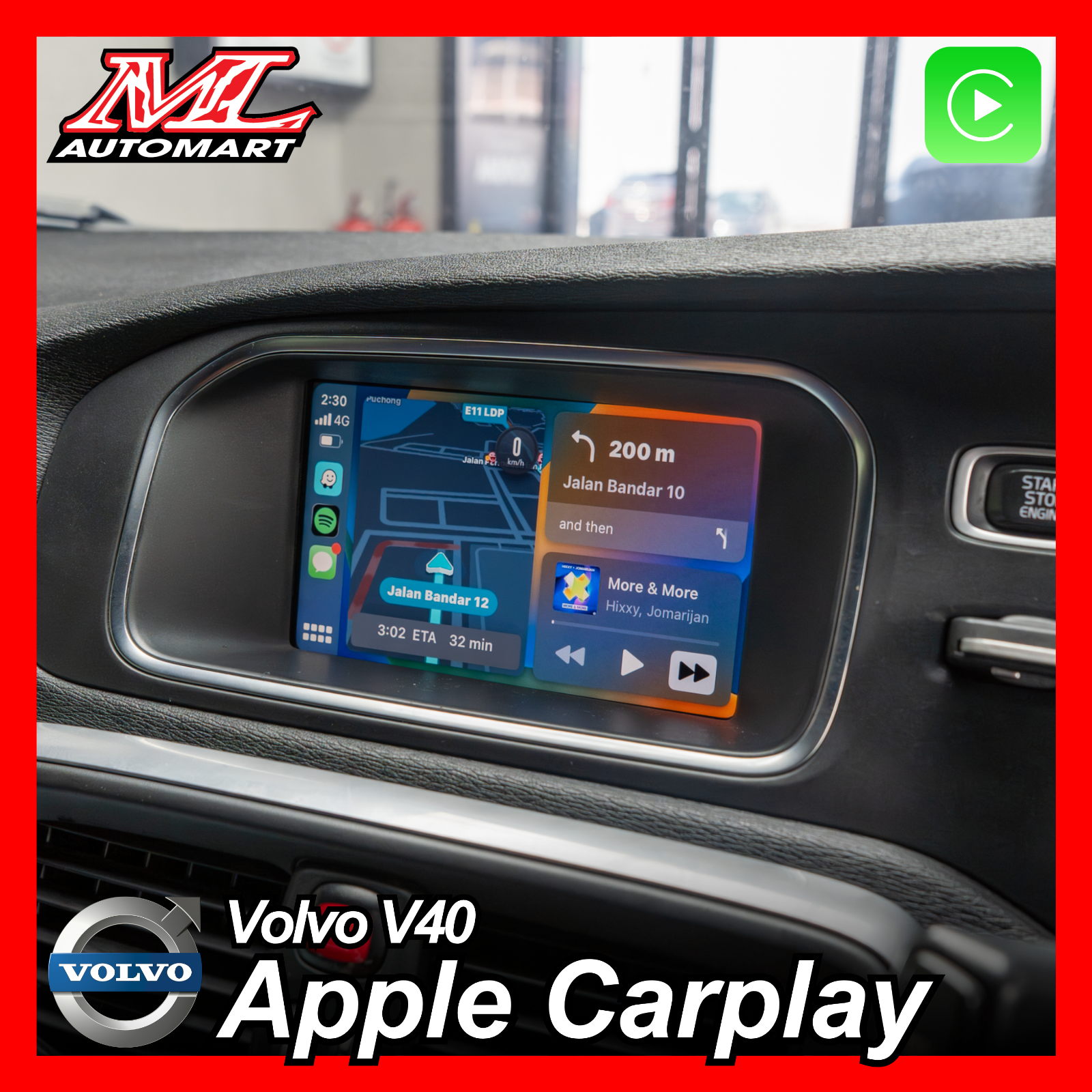 Volvo V40 T5 Apple Carplay Module