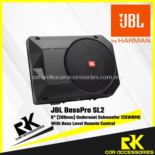 JBL BassPro SL2 8" Inch Compact Underseat Active Subwoofer