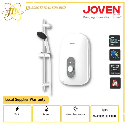 JOVEN SA15M 3.6KW 15.0A 240VAC 50HZ WATER HEATER WHITE C/W SLIDER BAR 