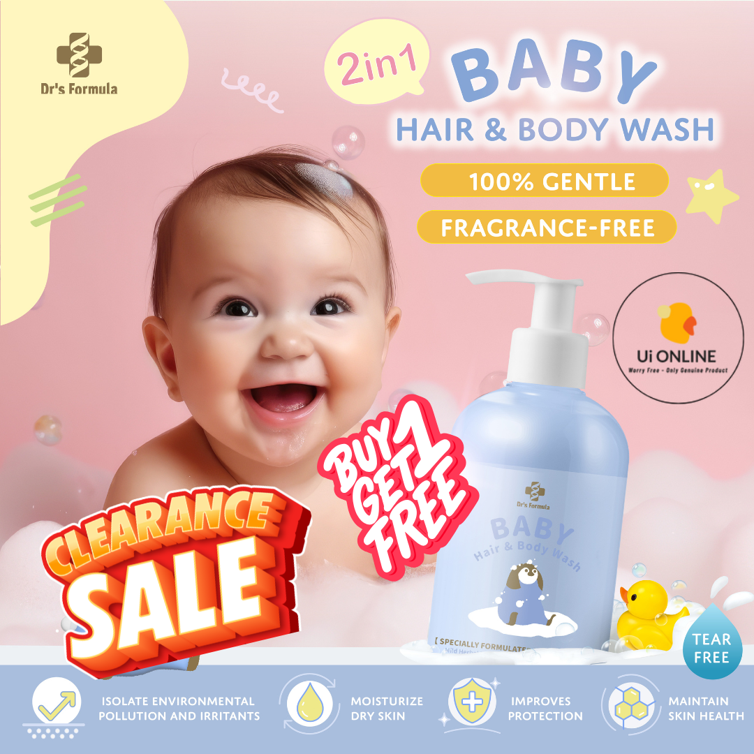 DR'S FORMULA BABY HAIR & BODY WASH 550G **BUY 1 FREE 1**
