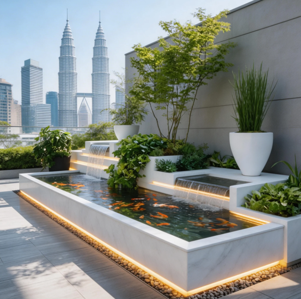 The Best Custom Water Feature Design Malaysia 马来西亚定制水景设计 Reka Bentuk Ciri Air Tersuai Malaysia