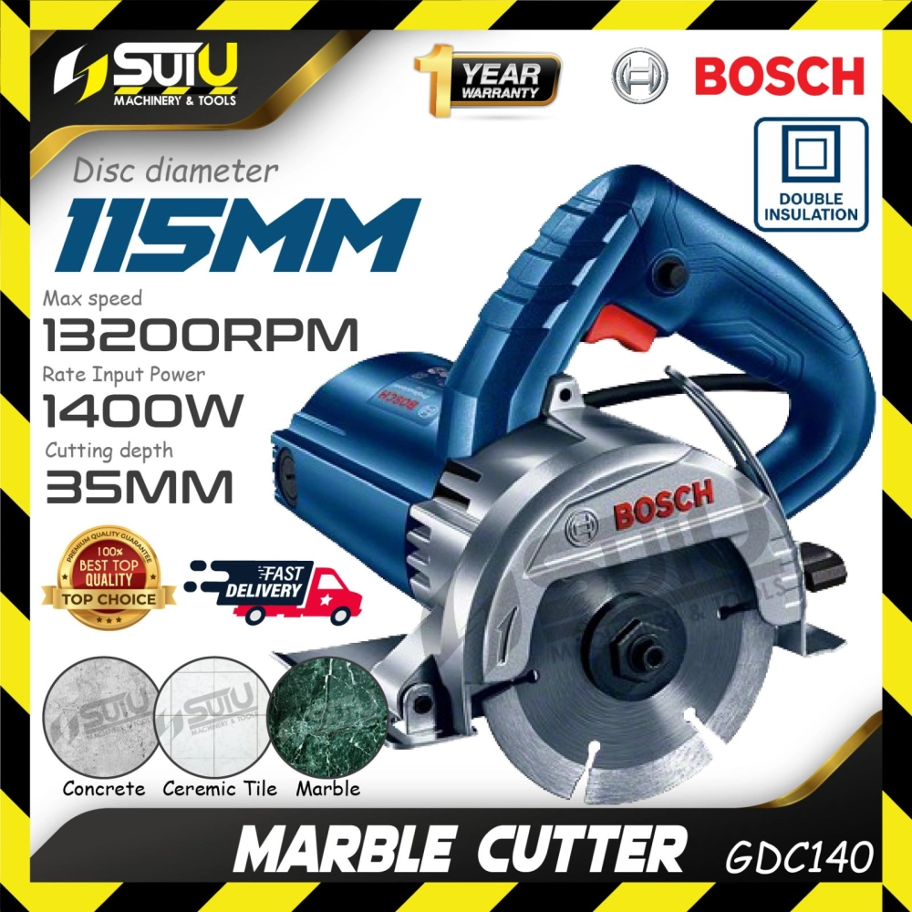 BOSCH GDC140 / GDC 140 115MM Marble Cutter 1400W