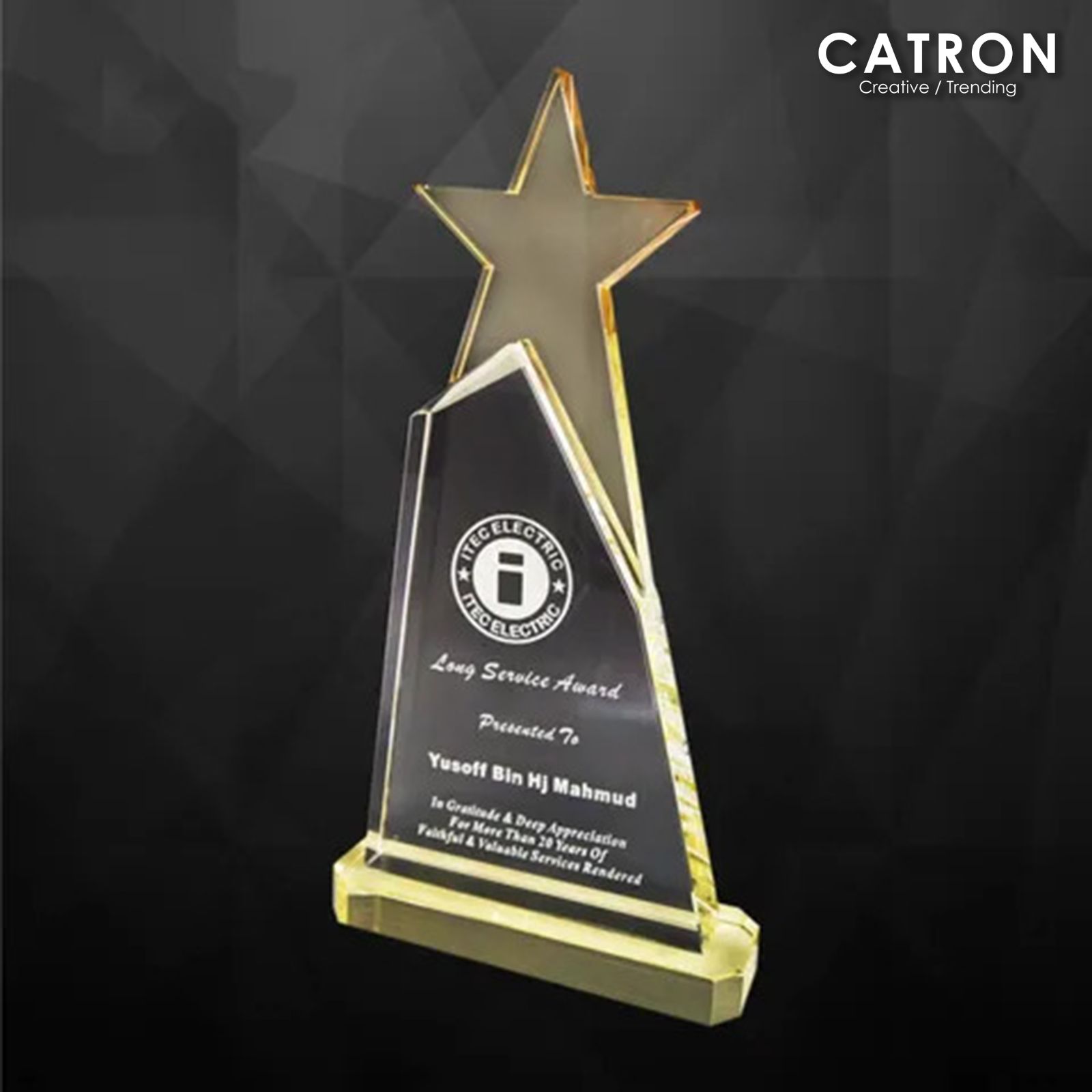 9119 - CRYSTAL TROPHY