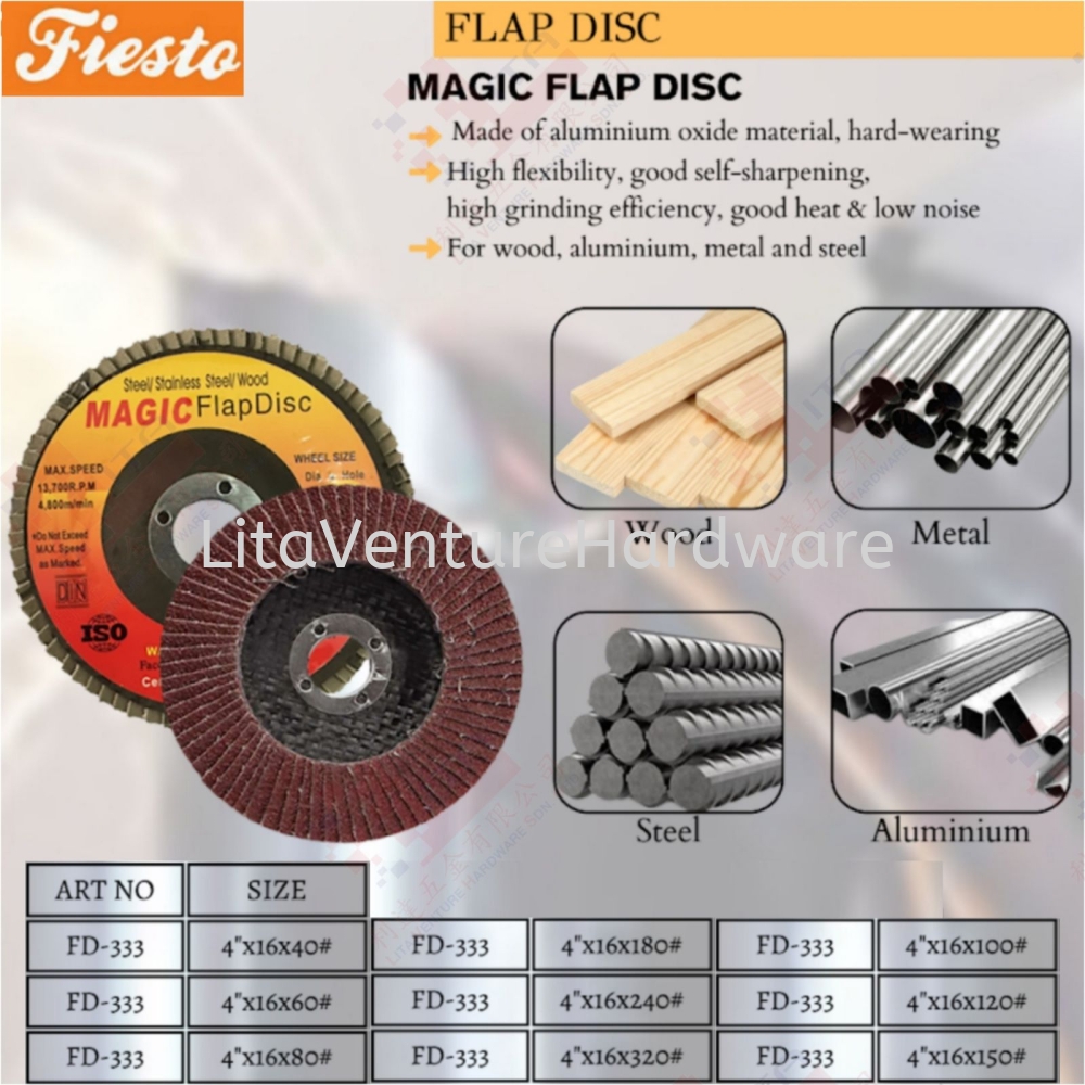 FIESTO BRAND MAGIC FLAP DISC - FD333