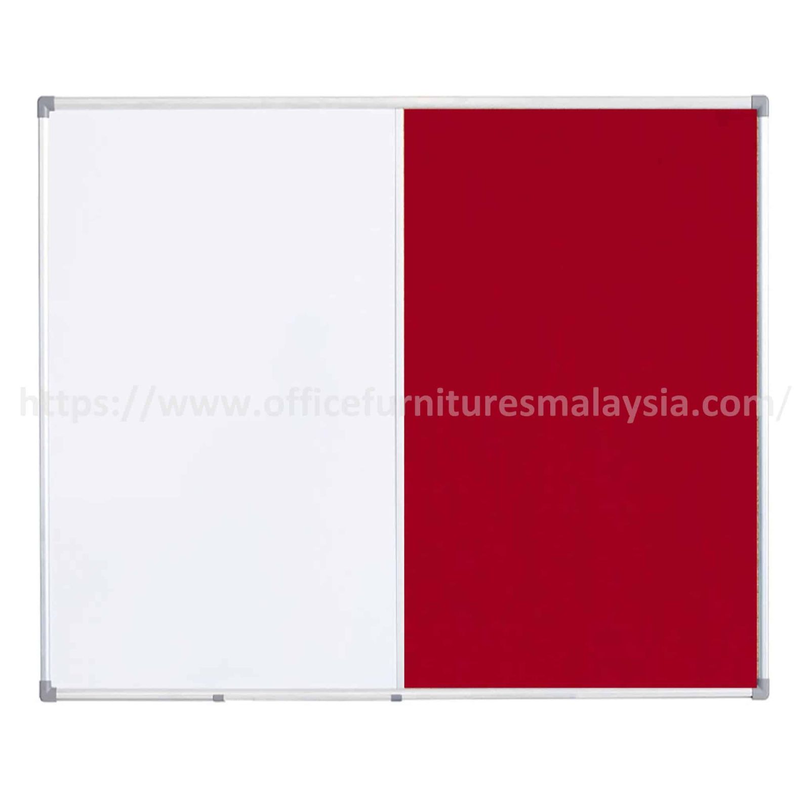 4 ft x 6 ft Aluminium Dual Velvet – White Board OFMDUV46