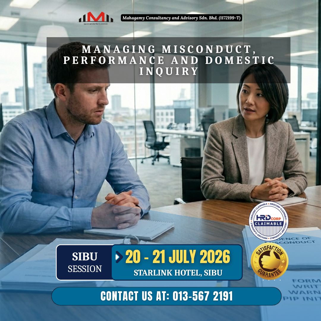 Managing Misconduct, Poor Performance and Domestic Inquiry