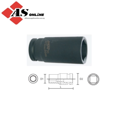 1/2″ Drive Deep Impact Socket (6-point) 15mm / Model: TZ50142015