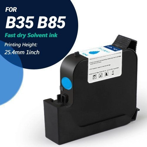 BENTSAI EB22C (Cyan) Inkjet Katrij Dakwat Cepat Kering - untuk B85 B35 Handheld Printer - 1 Pek