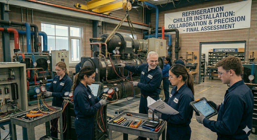 Refrigeration chiller installation course