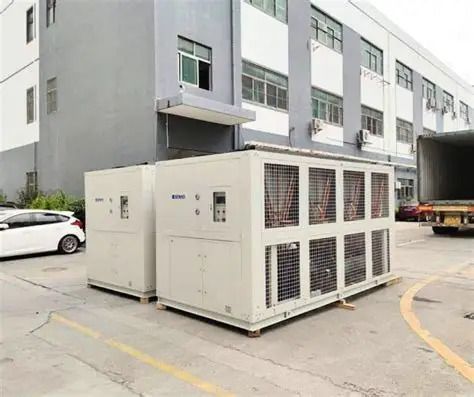Heavy-duty industrial chiller installation