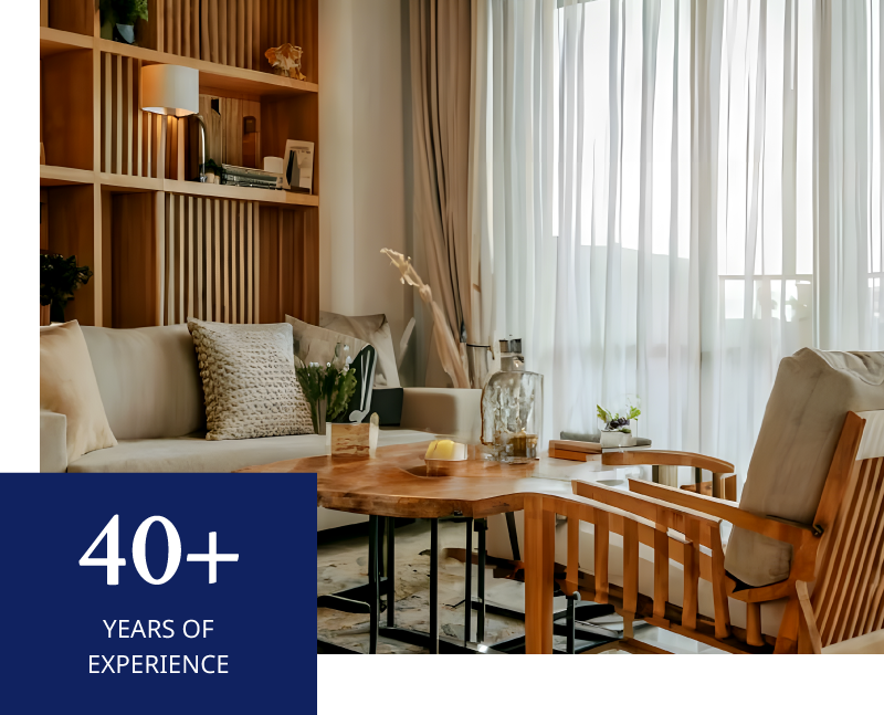 40+ YEARS OF EXPERIENCE