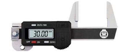 DIGITAL THICKNESS GAUGE WITH SINGLE WIDE MEASURING FACE 214-8784