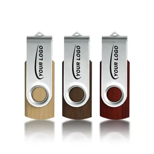 Custom Logo ECO Friendly Wooden USB Flash Drive