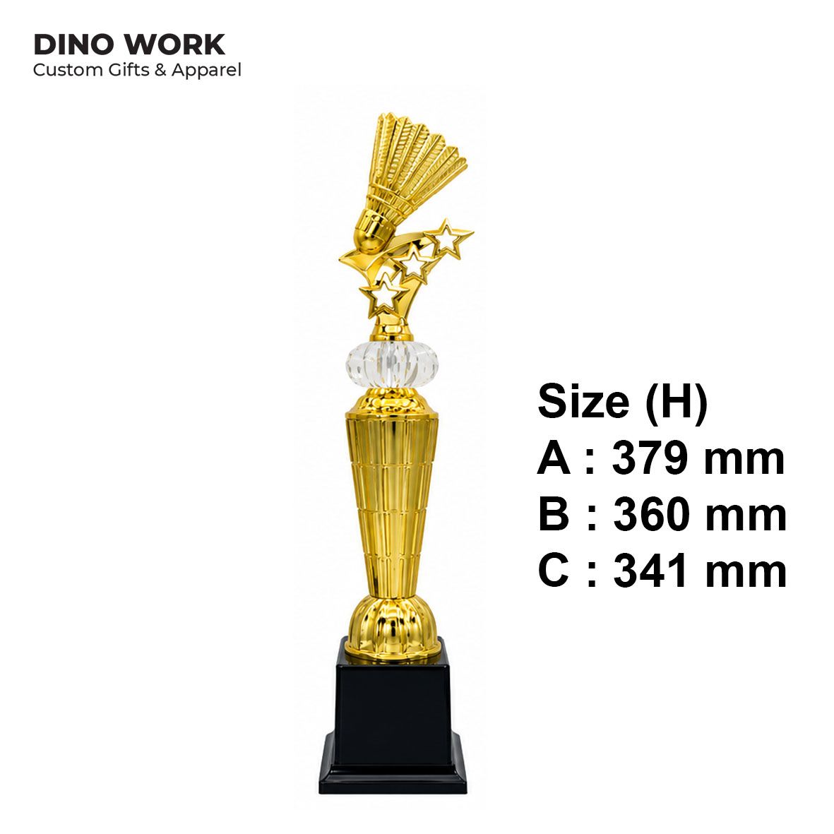 Badminton Trophy | Custom Badminton Awards Malaysia