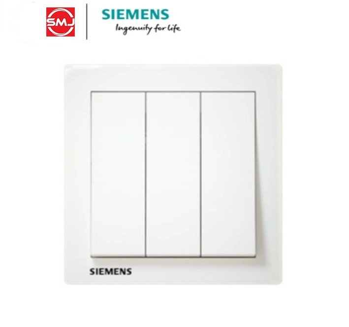 Siemens 10A 3 Gang 1 Way Switch