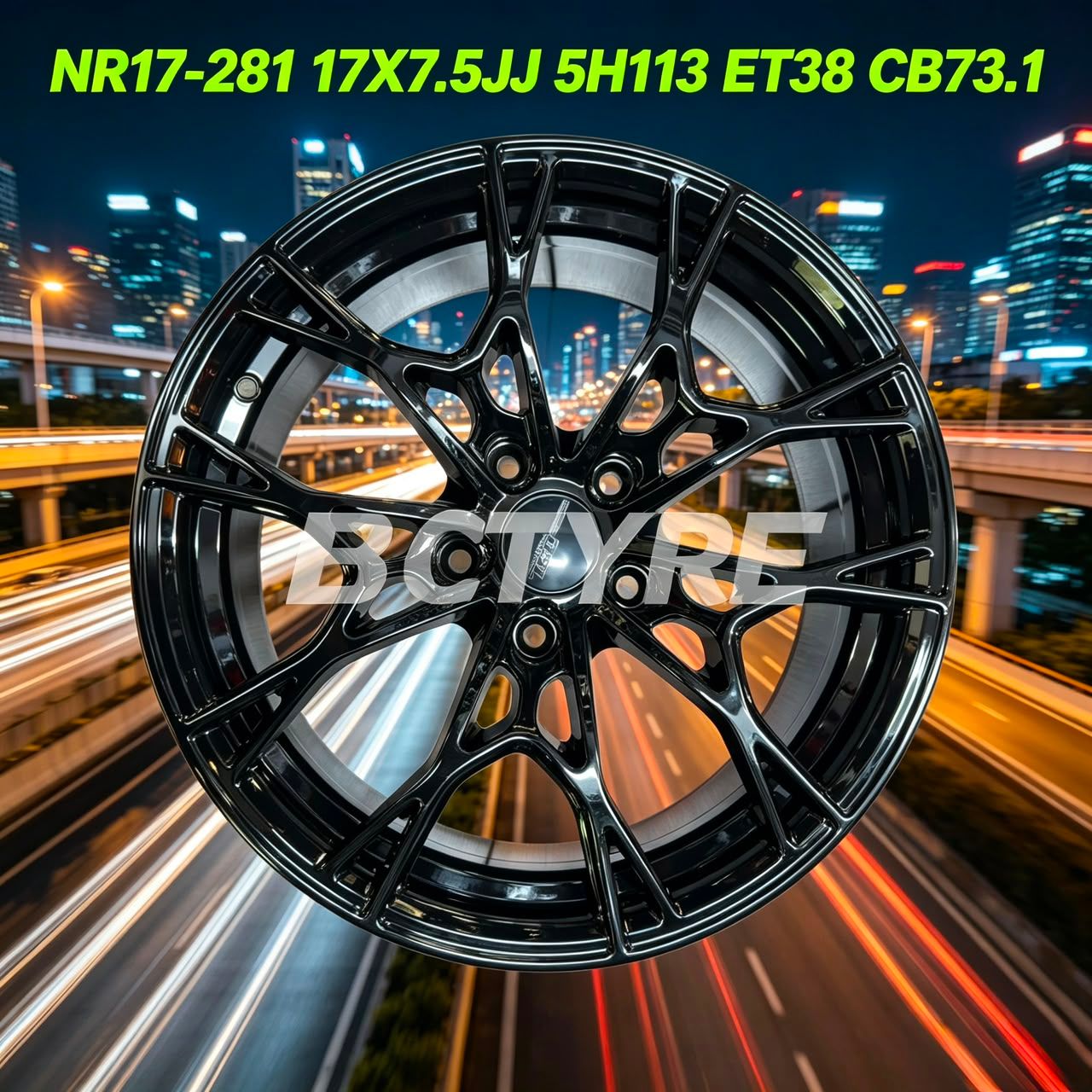 NR17-281 17X7.5JJ 5H112-114.3 ET38 CB73.1