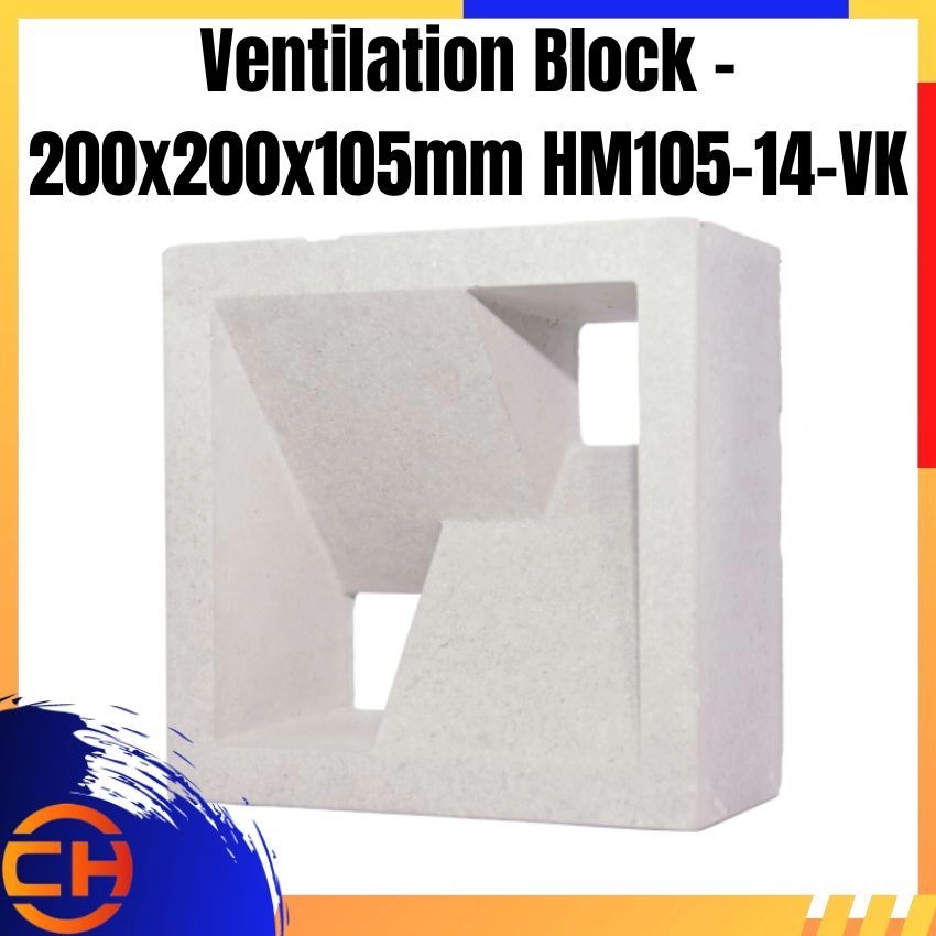 Ventilation Block - 200x200x105mm HM105-14-VK