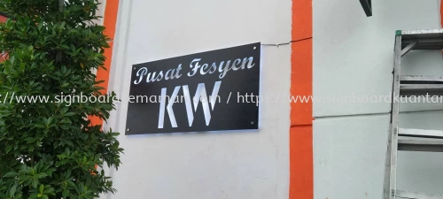 BB KIM WAH OUTDOOR 3D LED STAINLESS STEEL MIRROR BOX UP SIGNAGE SIGNBOARD IN PAHANG JERANTUT