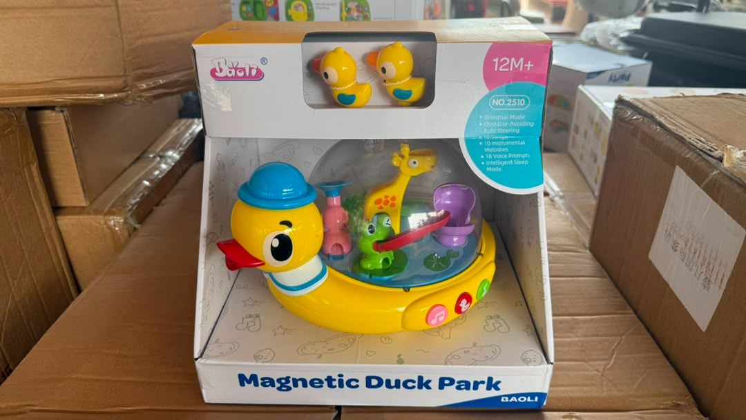 🦆 Magnetic Duck Park – Interactive Musical Rotating Baby Educational Toy (12 Months+)