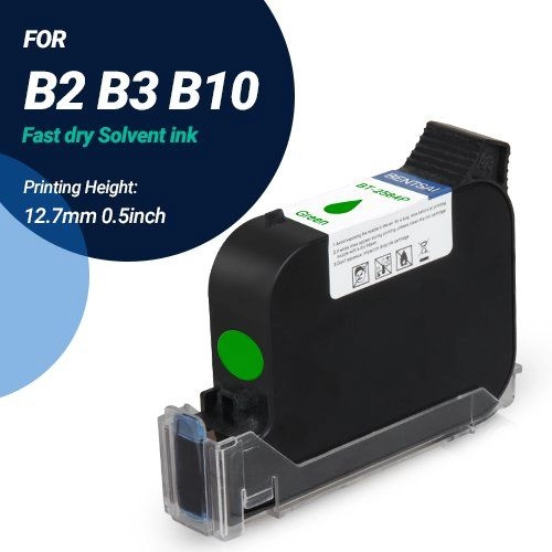 BENTSAI BT-2584P Green Original Fast Dry Solvent Ink Cartridge - 1 Pack (Ink Cartridges Malaysia)