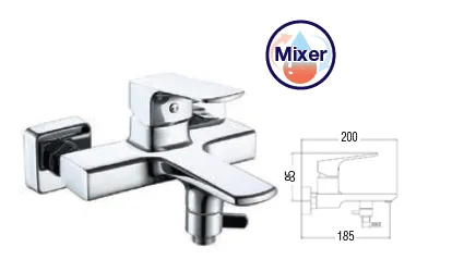 Exposed Bath Shower With Tap - Mixer