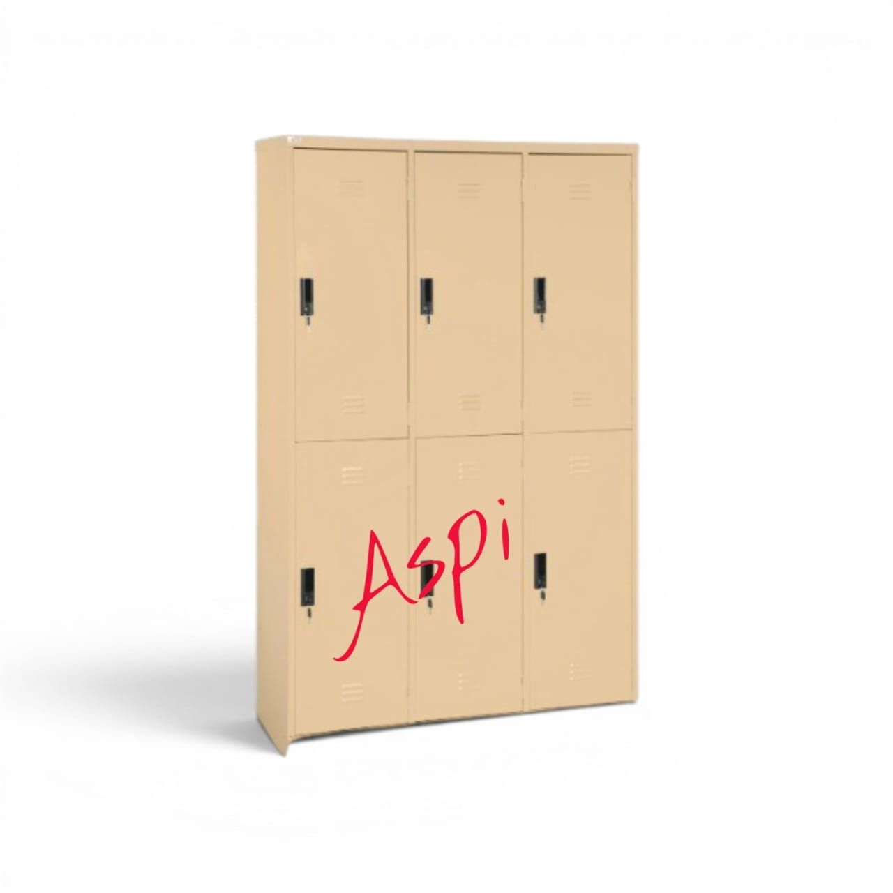 6 COMPARTMENT LOCKER