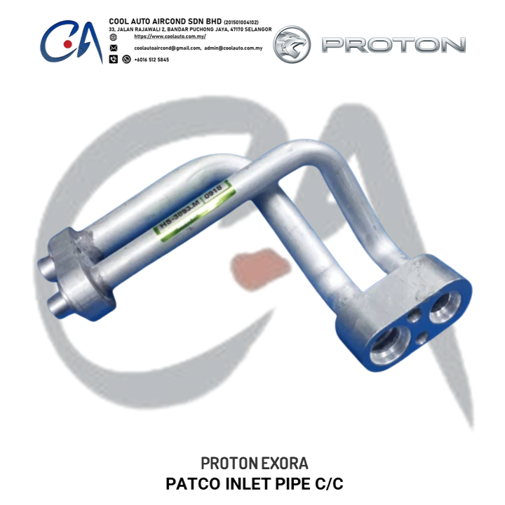 PROTON EXORA PATCO INLET PIPE C/C