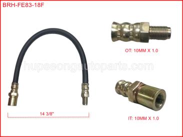 MITSUBISHI CANTER FE83 MK500020 FRONT BRAKE HOSE #BRH10101010 14 3/8" #BRH=1IO (BRH-FE83-18F)