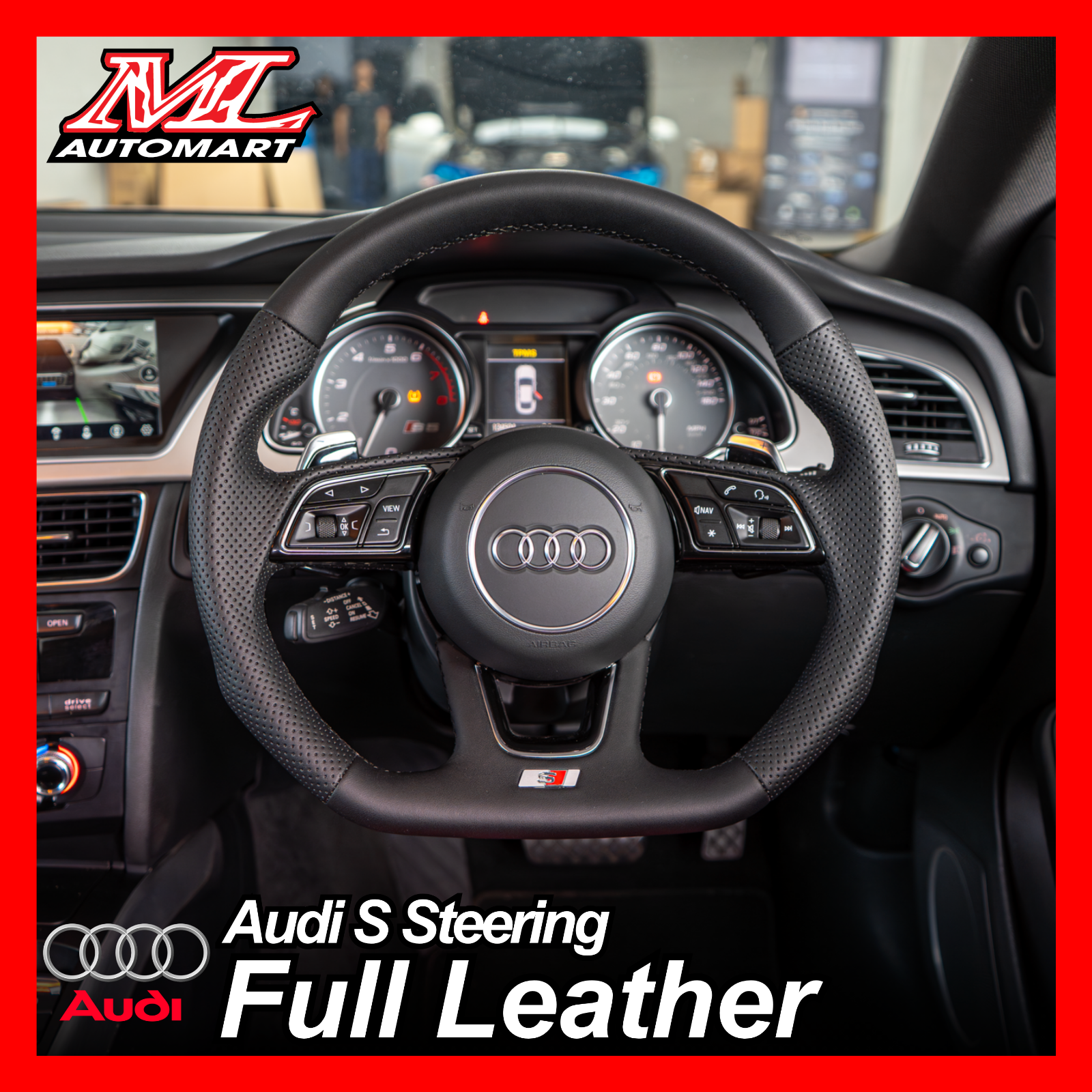 Audi S Line Full Leather Steering